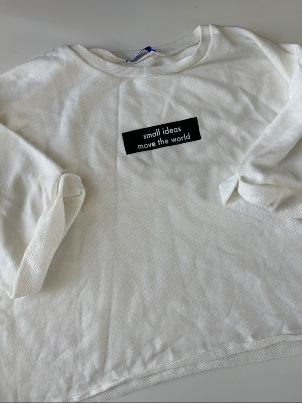 Cropped sweater shirt